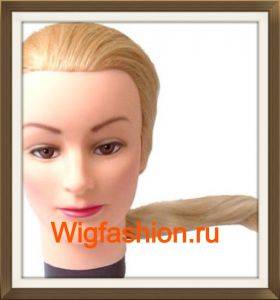 Болванка для обучения белыми волосами с кронштеном ― Wigfashion